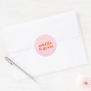 Search for orange round wedding stickers Simple