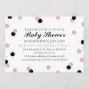 Search for pink grey white baby shower invitations Modern