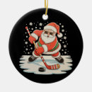 Search for hockey christmas tree decorations Santa
