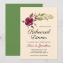 Search for floral rehearsal dinner invitations Marsala