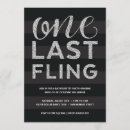 Search for last fling invitations Bride