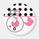 Search for dot pink magnets Girl baby shower