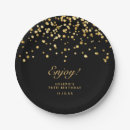 Search for gold glitter plates Elegant