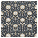 Search for halloween skull fabric Black