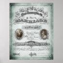 Search for marriage certificate posters Vintage
