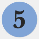 Search for no 5 stickers Blue
