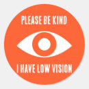 Search for vision stickers Visually impaired