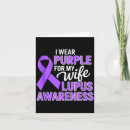 Search for lupus awareness cards I wear purple