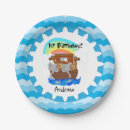 Search for noahs ark paper plates First birthday