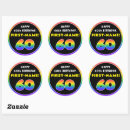 Search for happy 60th birthday party stickers 60 years old