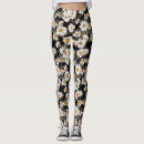 Search for black and white daisy leggings Floral
