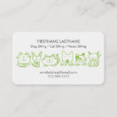 Search for cat sitter business cards Housesitter
