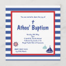 Search for nautical christening invitations Blue