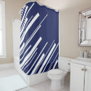 Search for navy and white stripe shower curtains Dark blue
