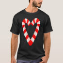 Search for candy cane heart tshirts Xmas