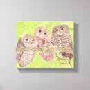 Search for owl painting canvas prints Green