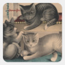 Search for vintage kitten stickers Kitty