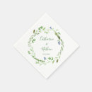 Search for rustic wedding napkins Greenery