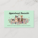 Search for veterinarian appointment cards Dog groomer