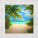 Search for tropical beach business cards Waves