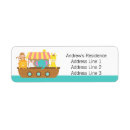 Search for noah ark return address labels Baby shower