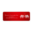 Search for asian return address labels Red