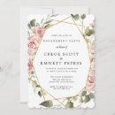 Search for geometric engagement party invitations Rustic