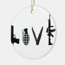 Search for bullet christmas tree decorations Gun