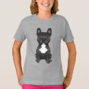 Search for black and white french bulldog tshirts Illustration
