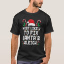 Search for santa sleigh tshirts Most