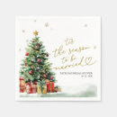 Search for red and white christmas napkins Watercolor