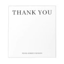 Search for thank you notepads Chic