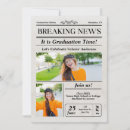 Search for newspaper graduation invitations announcements Black and white