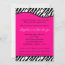 Search for zebra print baby shower invitations Pink