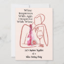 Search for wine girls night out invitations Pink