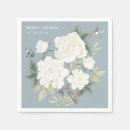 Search for dusty blue wedding napkins Chinoiserie