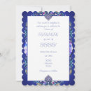 Search for royal blue wedding reception invitations Vintage
