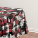 Search for red and black plaid tablecloths Modern