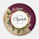 Search for flower monogram magnets Modern