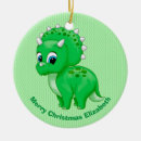 Search for green dinosaur christmas tree decorations Cartoon