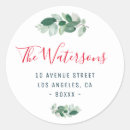 Search for winter address stickers Floral