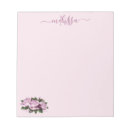 Search for flower monogram notepads Botanical