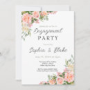 Search for rose engagement party invitations White