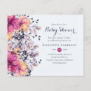 Search for fuchsia baby shower invitations Floral