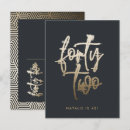 Search for 42nd birthday invitations Elegant