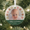 Search for first name for babys christmas tree decorations Family keepsake