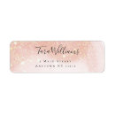 Search for pink glitter return address labels Gold