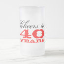 Search for 40th birthday beer glasses Forty