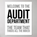 Search for auditing posters Black and white