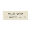 Search for antique wedding return address labels Minimal